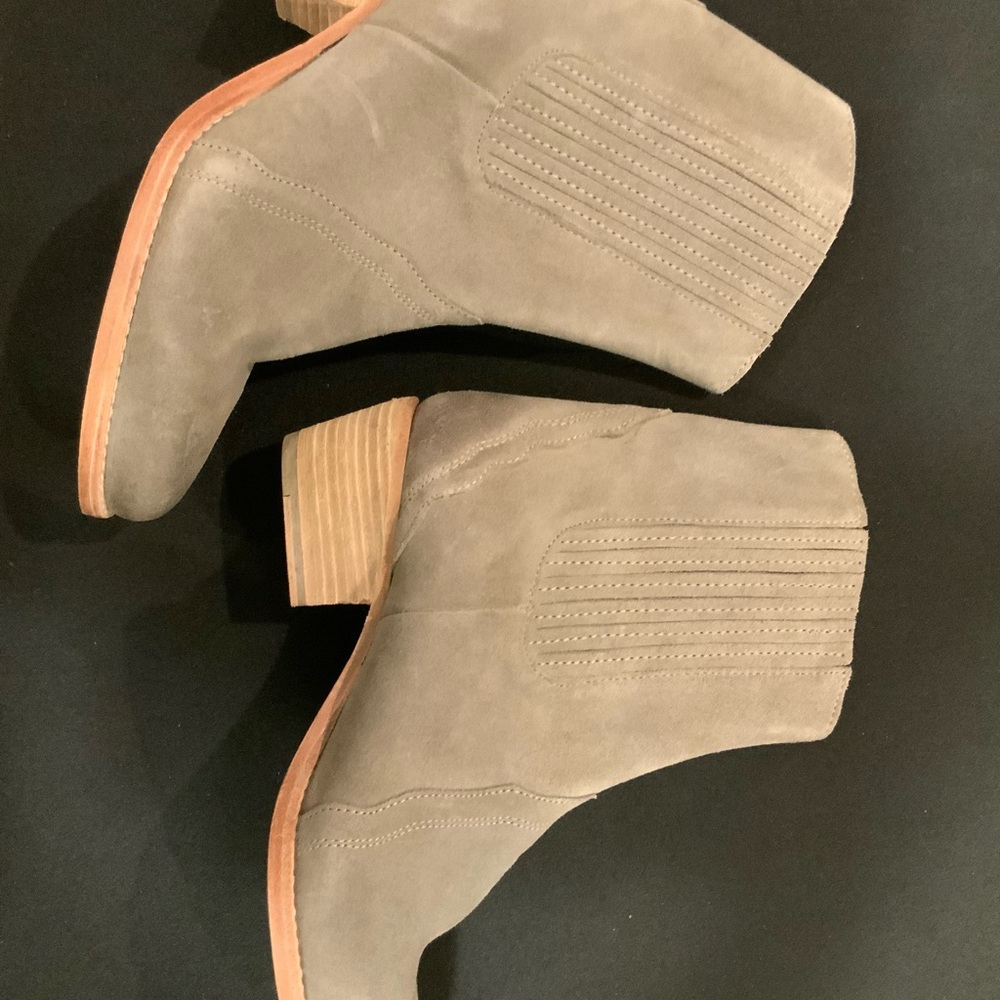 Free People Gray Ankle Boots
